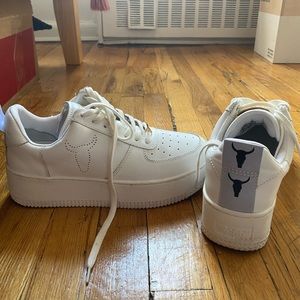 racerr white leather